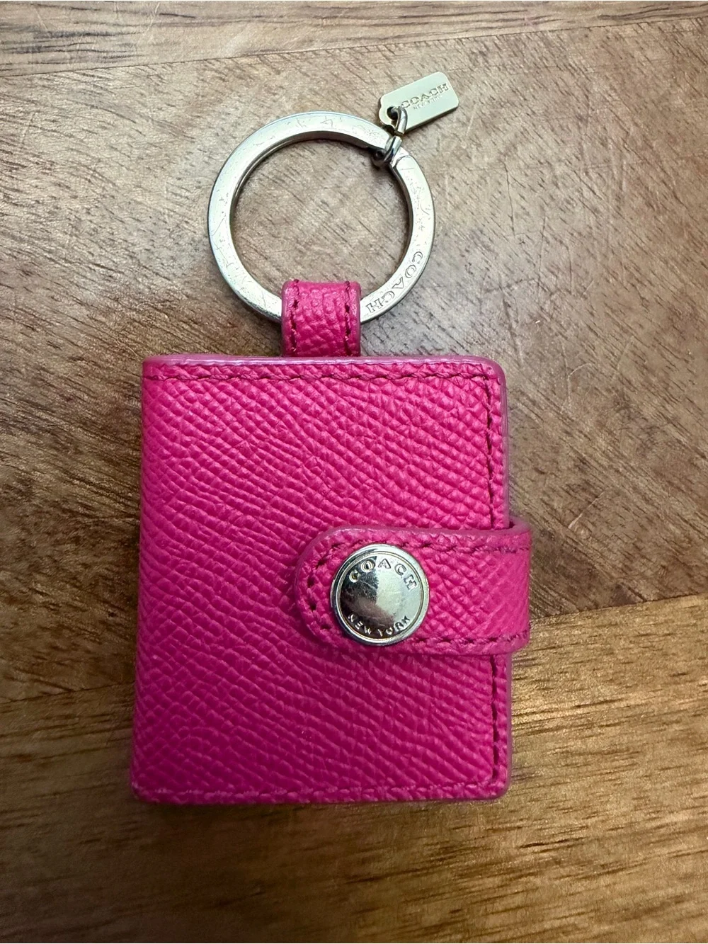 Vintage Coach Photo Holder Keychain